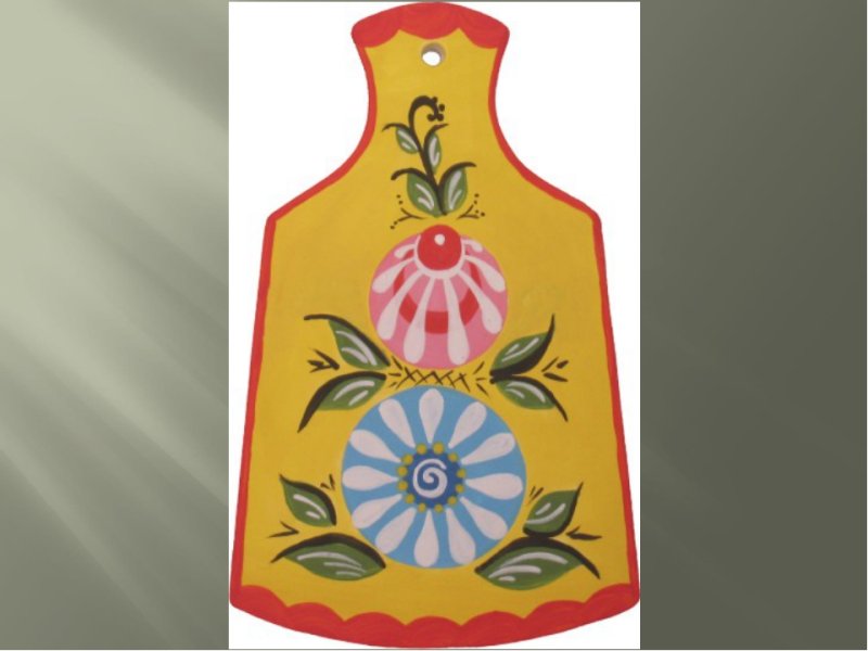 Городецкая роспись роспись разделочной доски