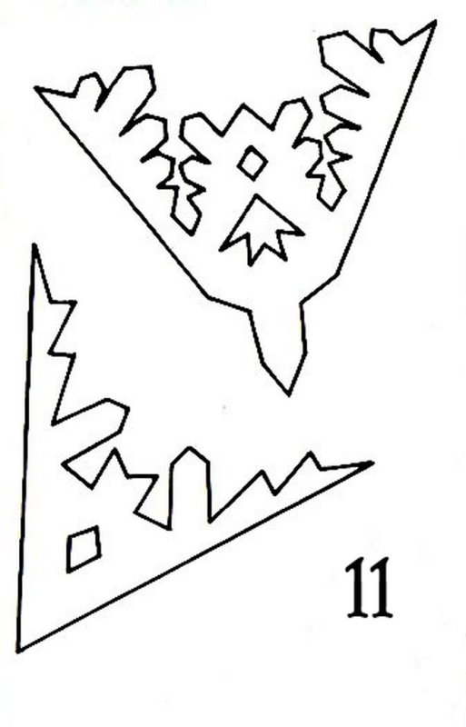 Трафарет «снежинки»