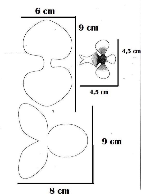Выкройка орхидеи фаленопсис