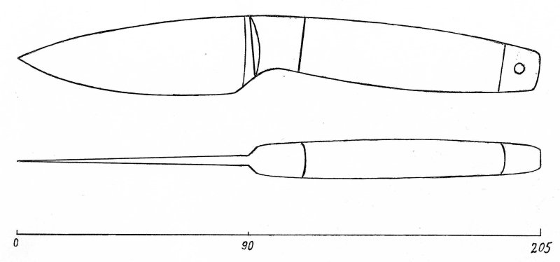 Шведская бочка чертеж нож