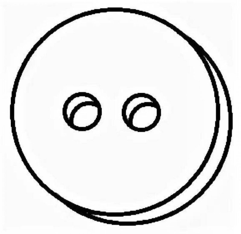 Пуговки раскраска