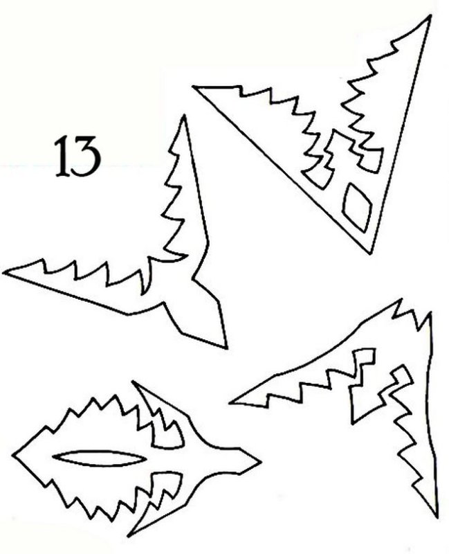 Шаблоны снежинок