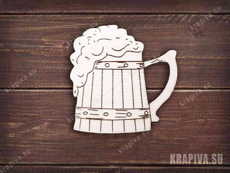 Панно пивная Кружка деревянная