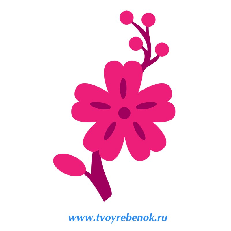 Трафареты 3 д цветов