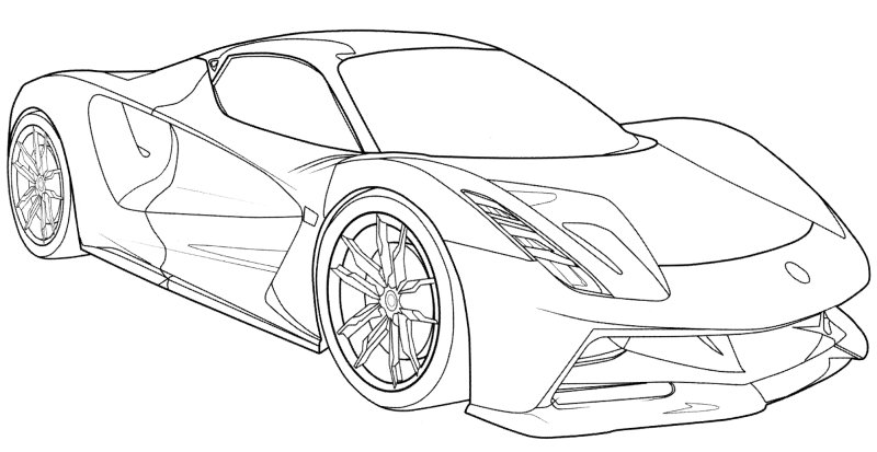 Раскраска Макларен 650s