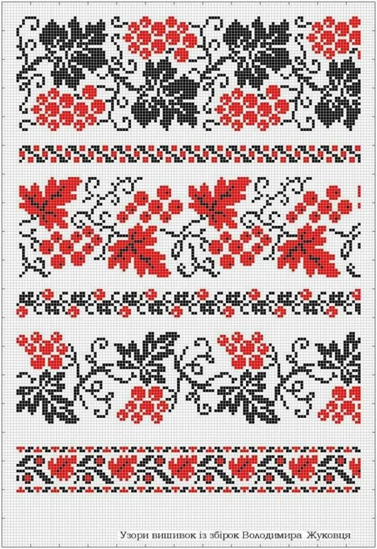 Рушник с орнаментом украинский