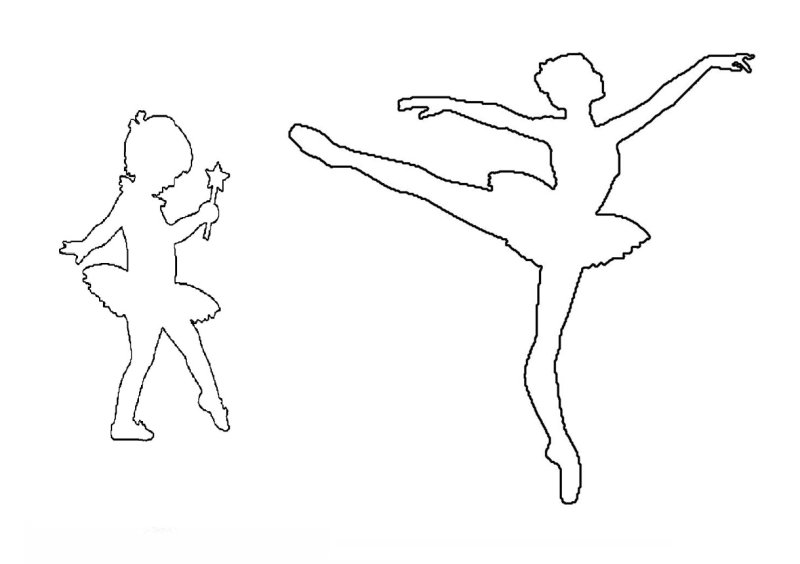 Балерины трафареты для вырезания