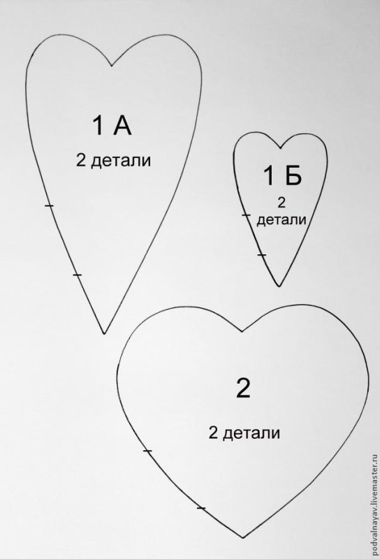Выкройка сердечка
