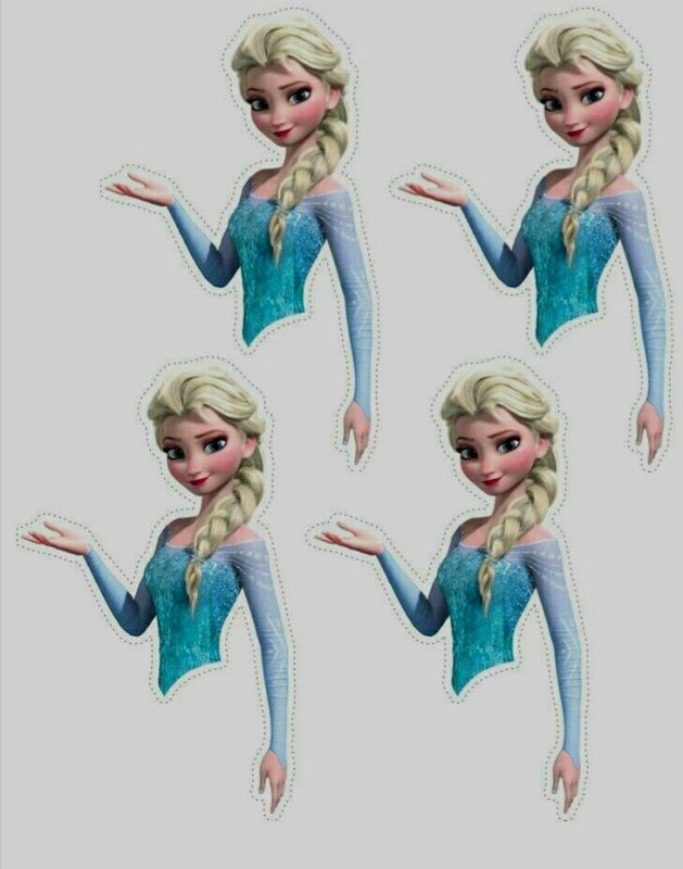 Эльза сахарная печать