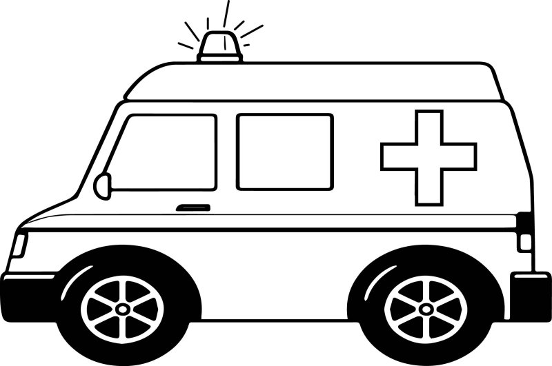 Раскраски для мальчиков скорая