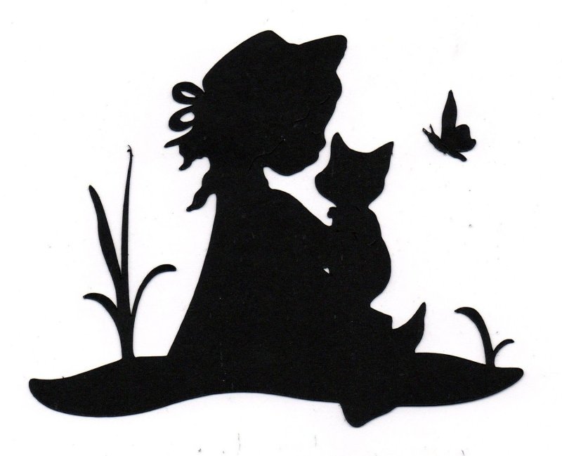 Вырезать из бумаги силуэты