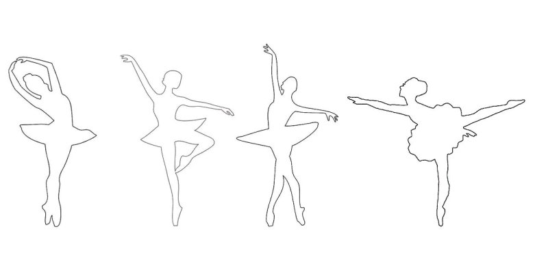 Снежинки балеринки