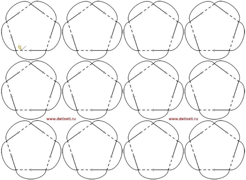 Развёртка шара для склеивания
