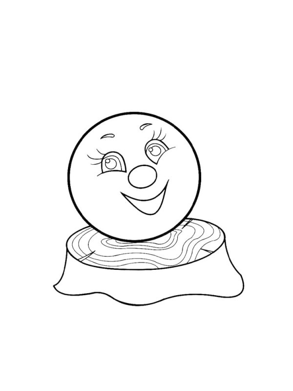 Колобок рисунок