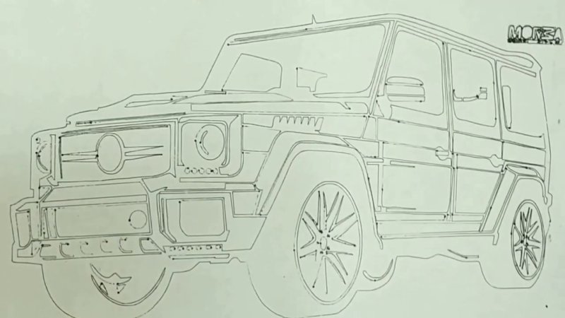 Раскраска Мерседес Гелендваген g63 AMG