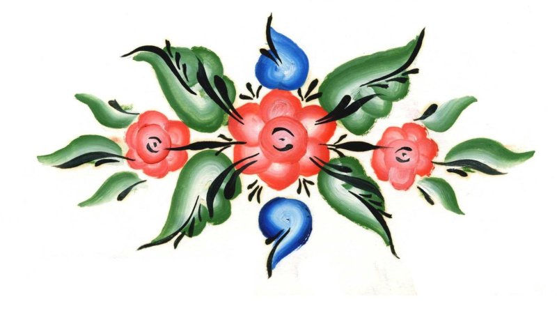 Техника Урало сибирской росписи