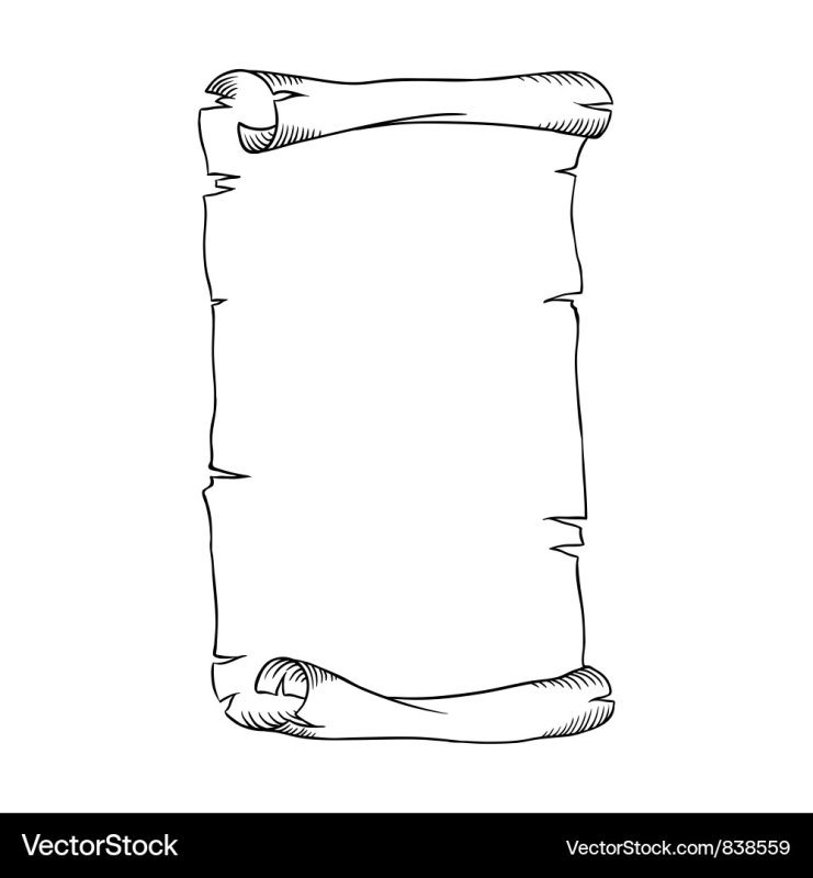 Свиток на прозрачном фоне