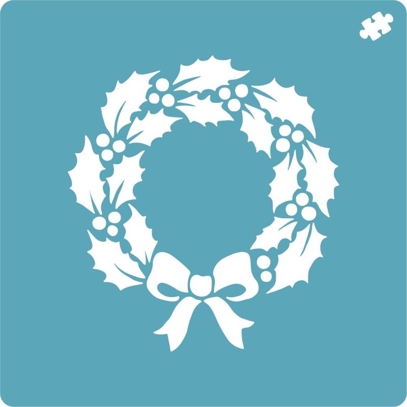 Венок трафарет