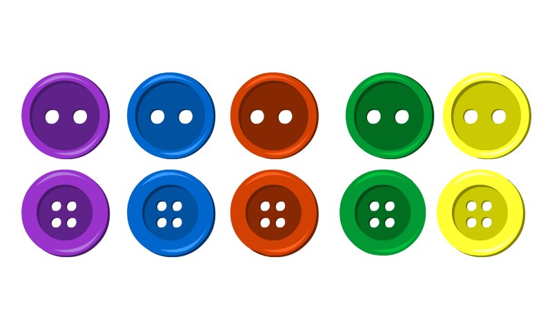 Карточки с пуговицами