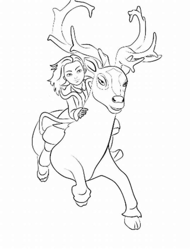 Герда и Кай Снежная Королева raskraska