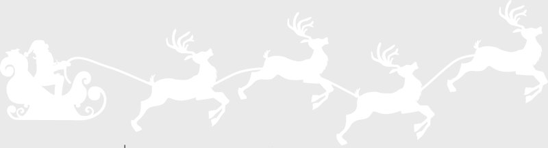 Олени с санями трафареты на окна