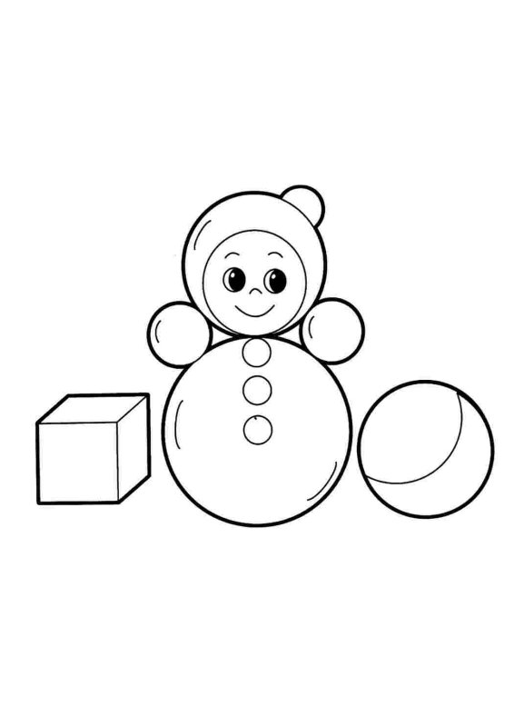 Раскраска. Игрушки