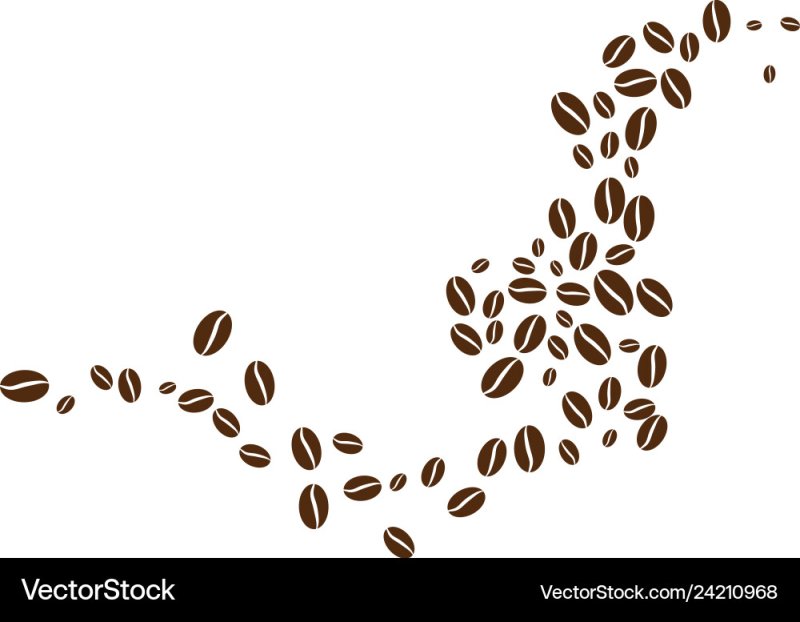 Зерновой кофе вектор