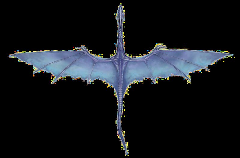 Летящий дракон вид сверху