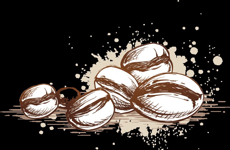 Кофейное зерно вектор