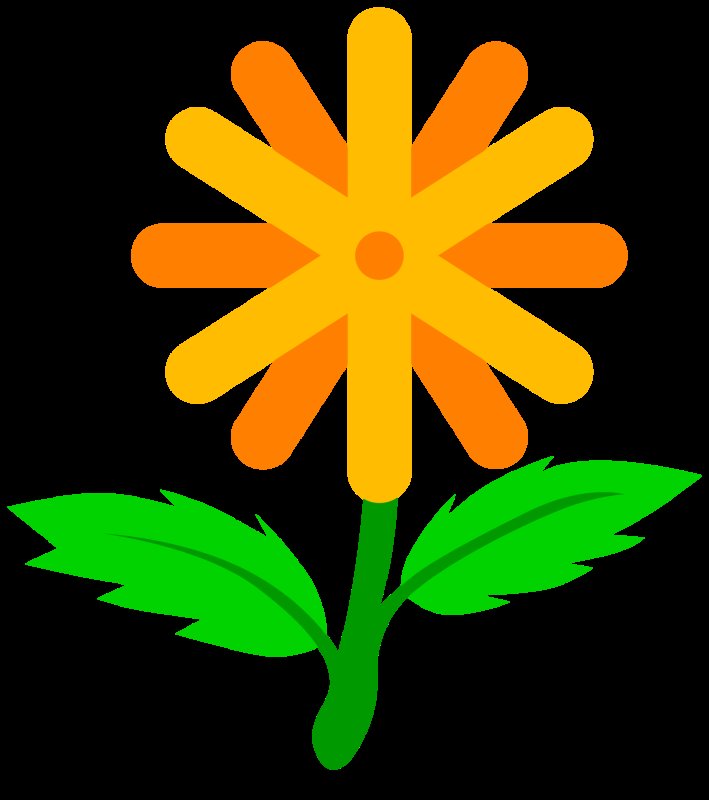 Трафарет цветочка