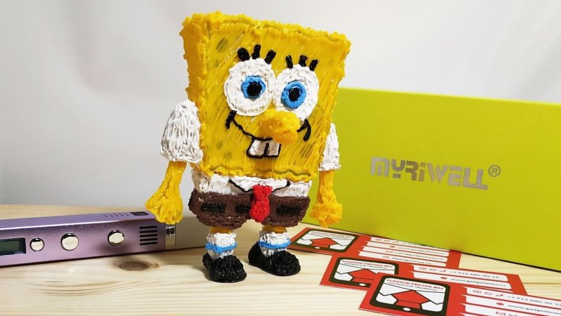 Губка Боб для 3д ручки