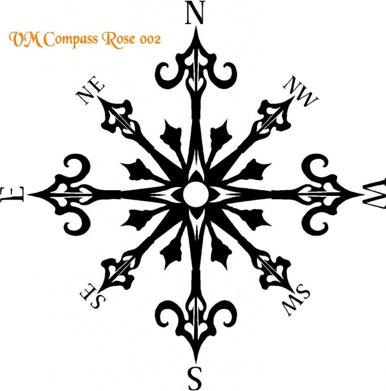Роза ветров для выжигания