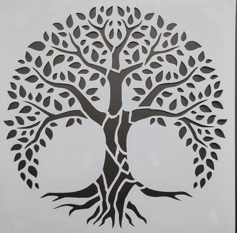 Дерево жизни трафарет