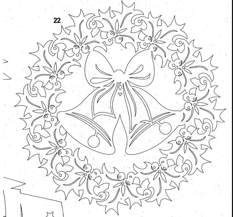 Ажурное вырезание из бумаги схемы