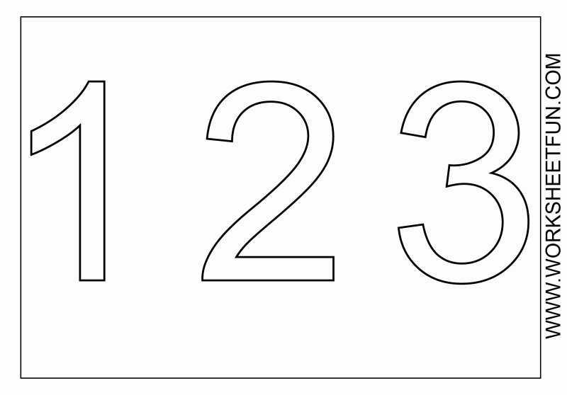 Цифры маленькие для вырезания