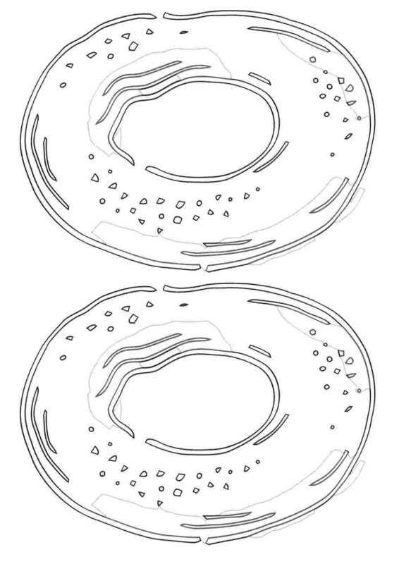 Бублик раскраска