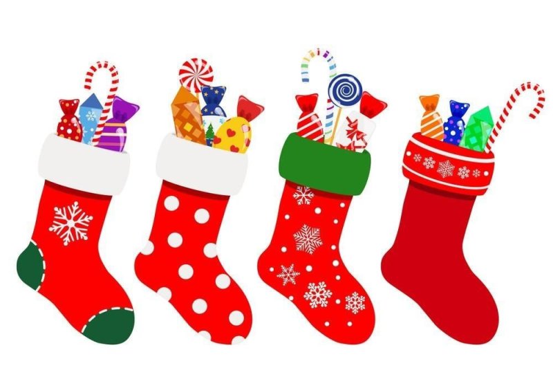 Новогодний чулок для подарков