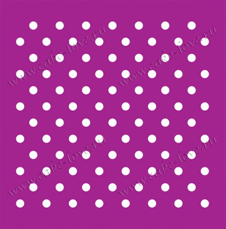 Трафарет горох для стен