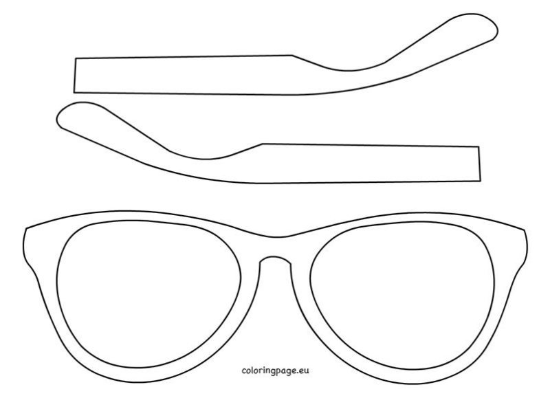 Очки трафарет