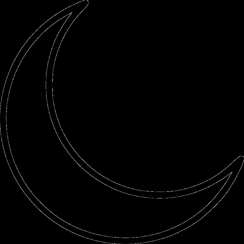 Трафарет месяца для вырезания