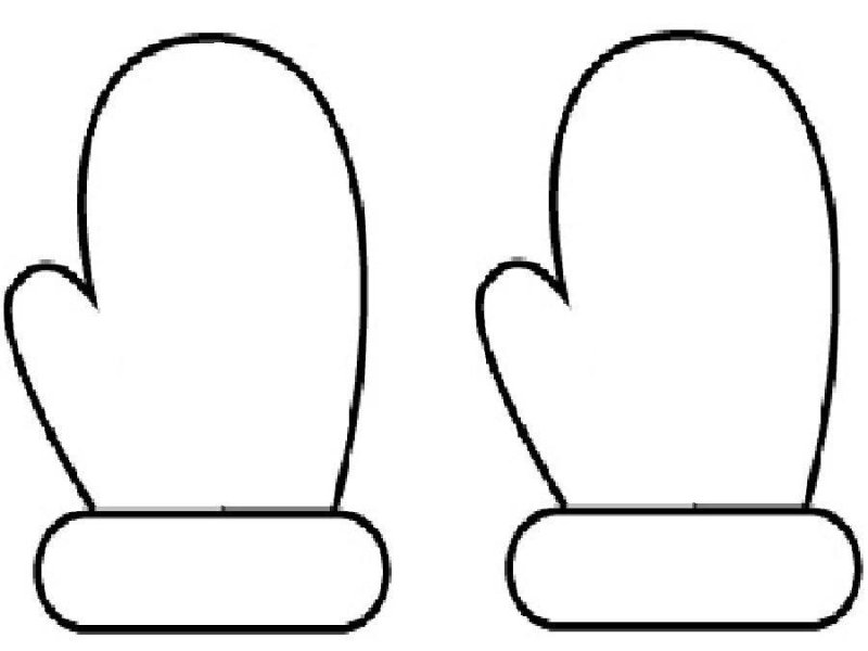 Шаблон варежки