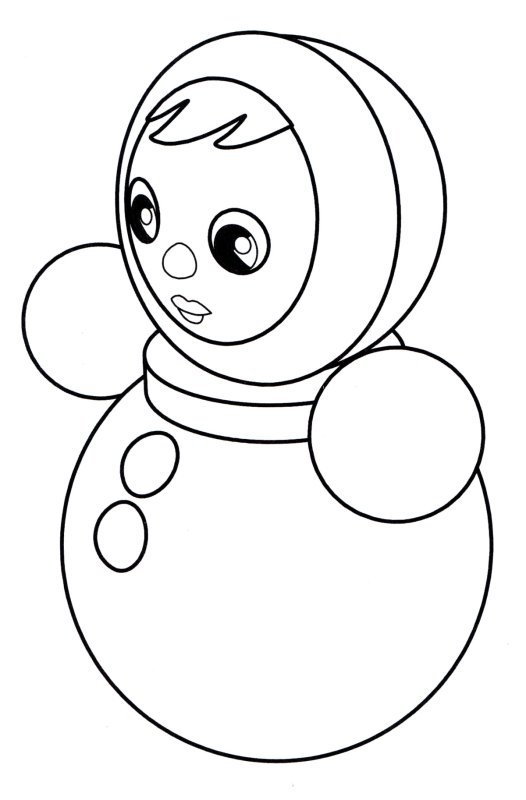 Неваляшка рисунок