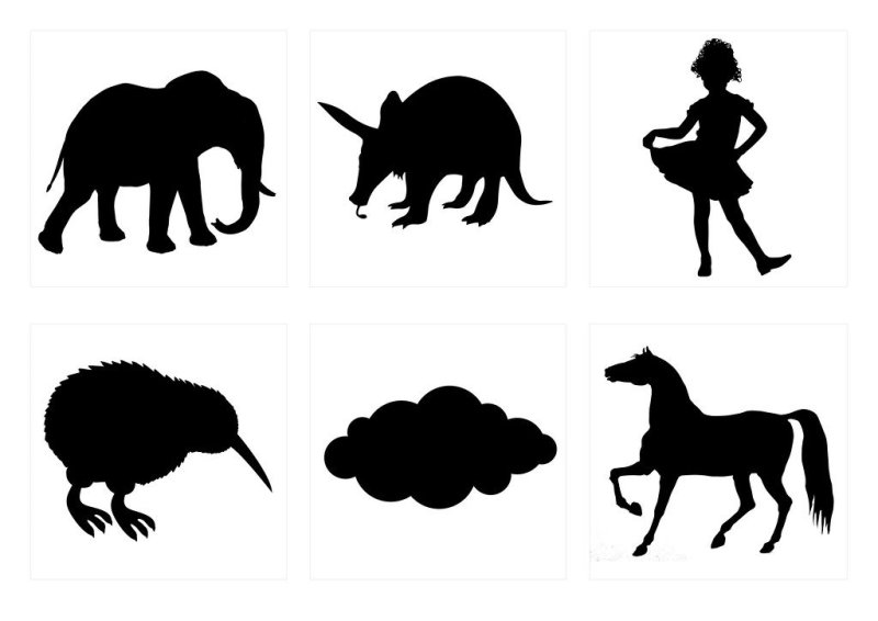 Очертания животных