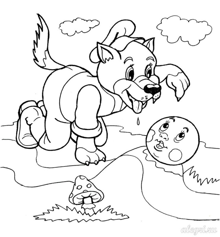 Раскраска "Колобок"