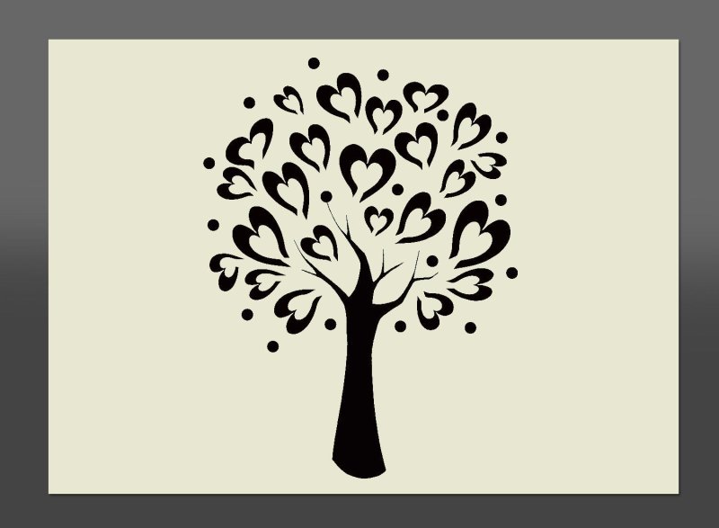 Трафарет под дерево