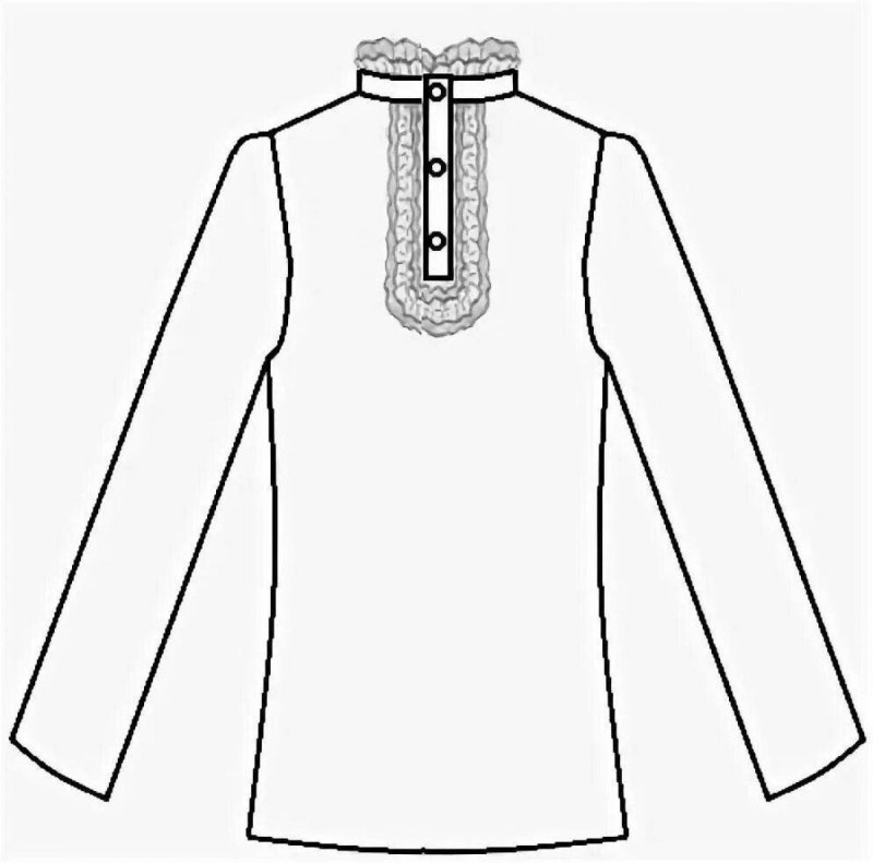 Платье и рубашка для раскрашивания