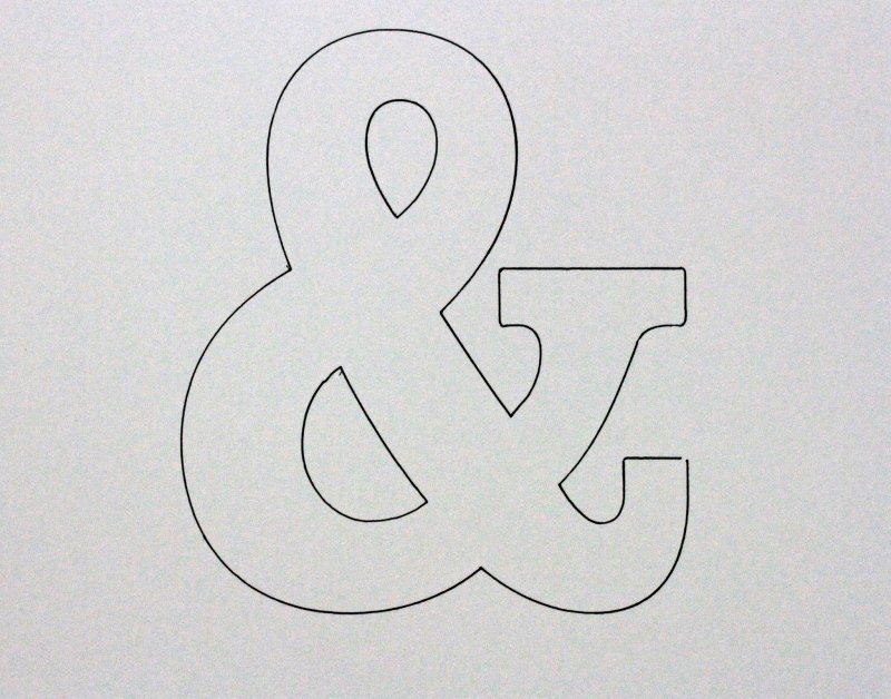 Трафарет знаки