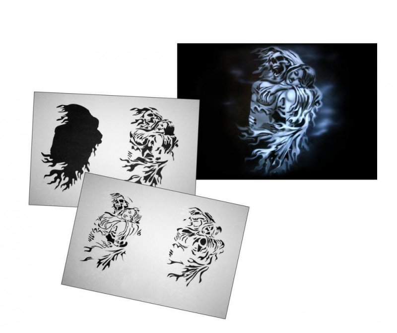 Трафареты для аэрографа