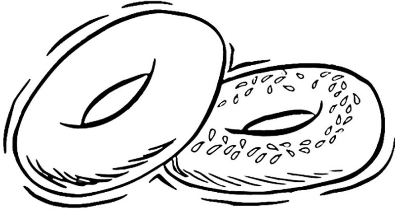 Сушки раскраска для детей