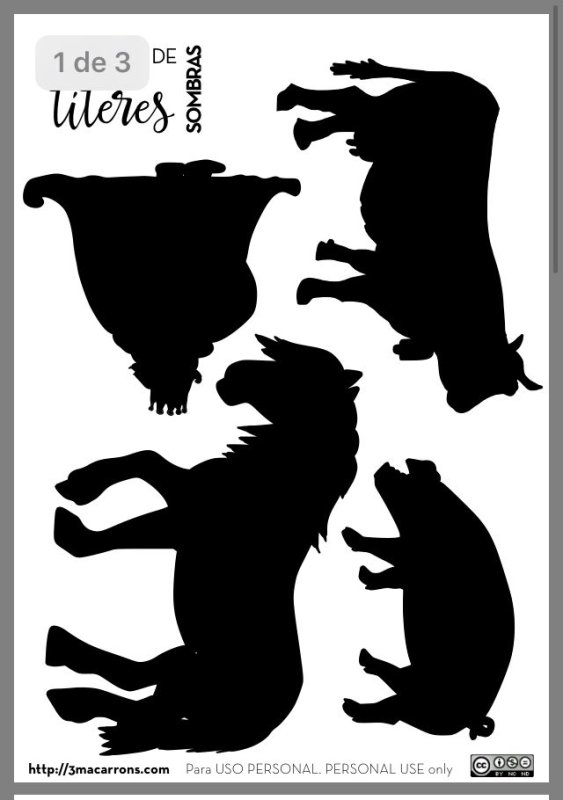 Фигурки для теневого театра